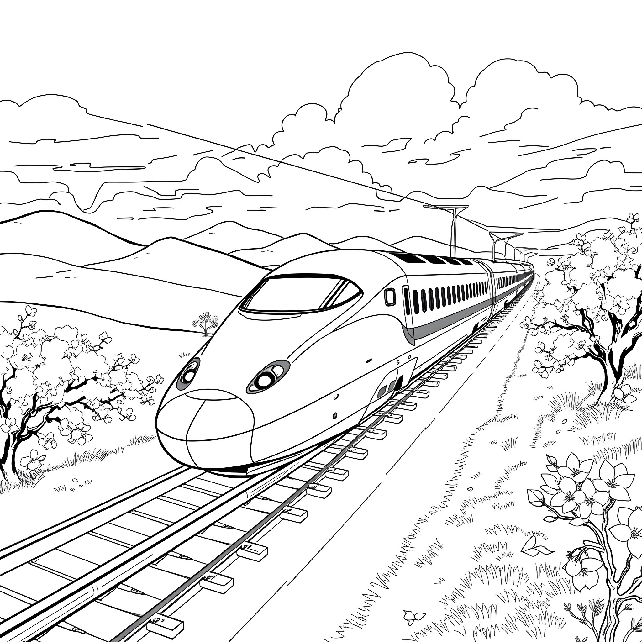 1 Best Shinkansen Coloring Pages Free Printable PDFs 