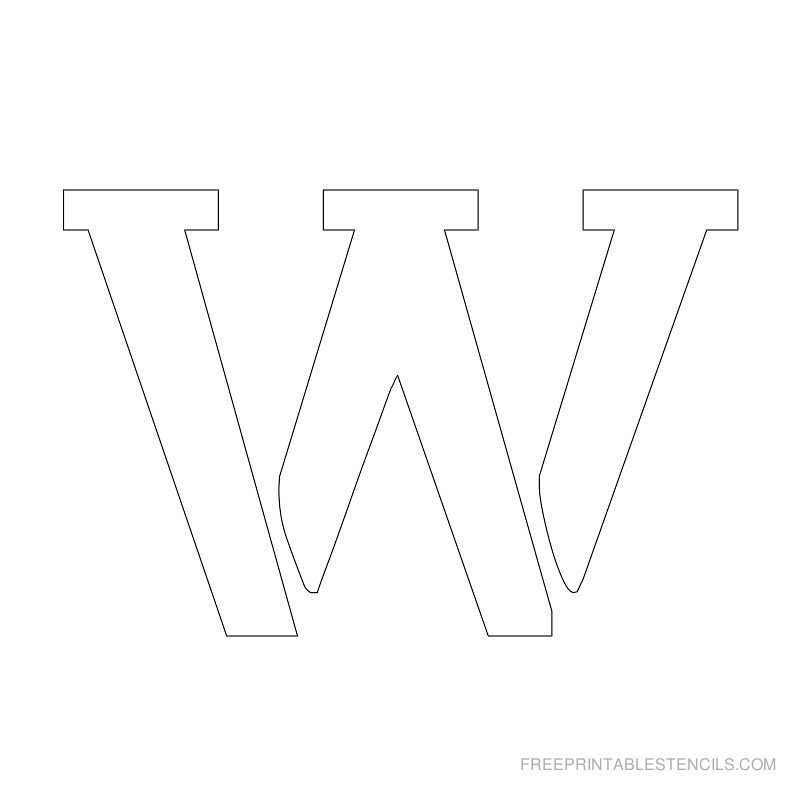 2 Inch Letter Stencils Printable Free