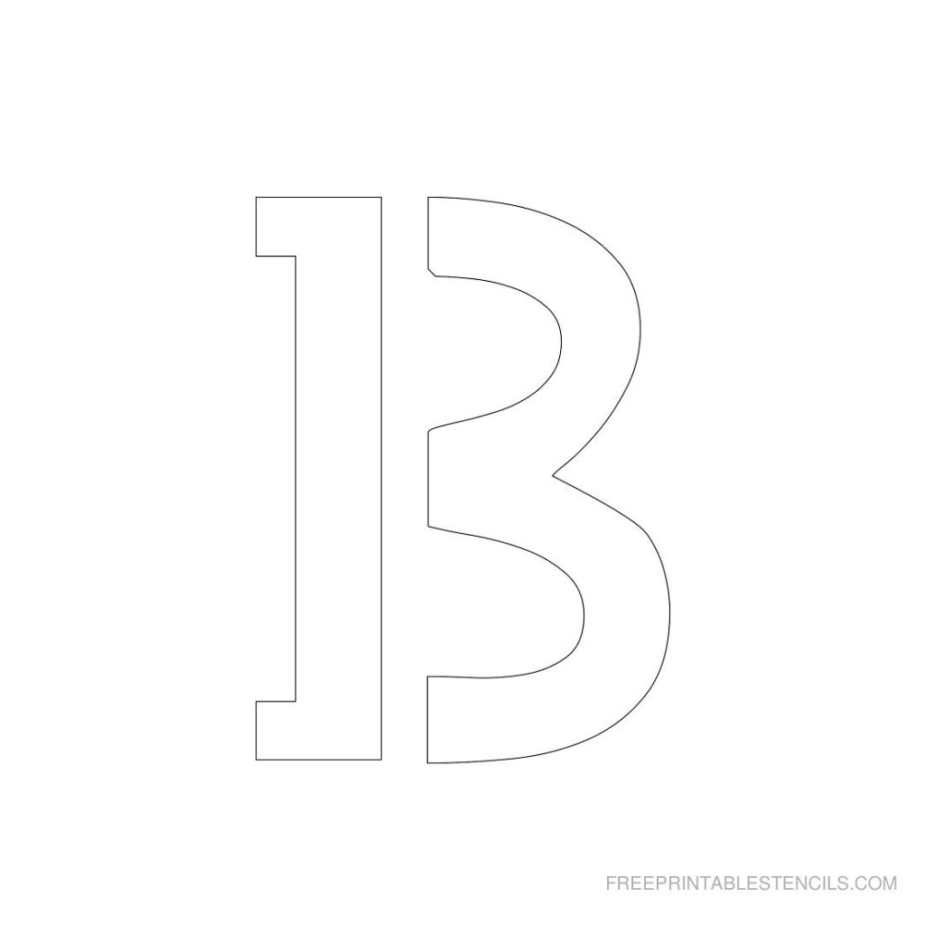 1 Free Printable 3 Inch Letter Stencils A Z
