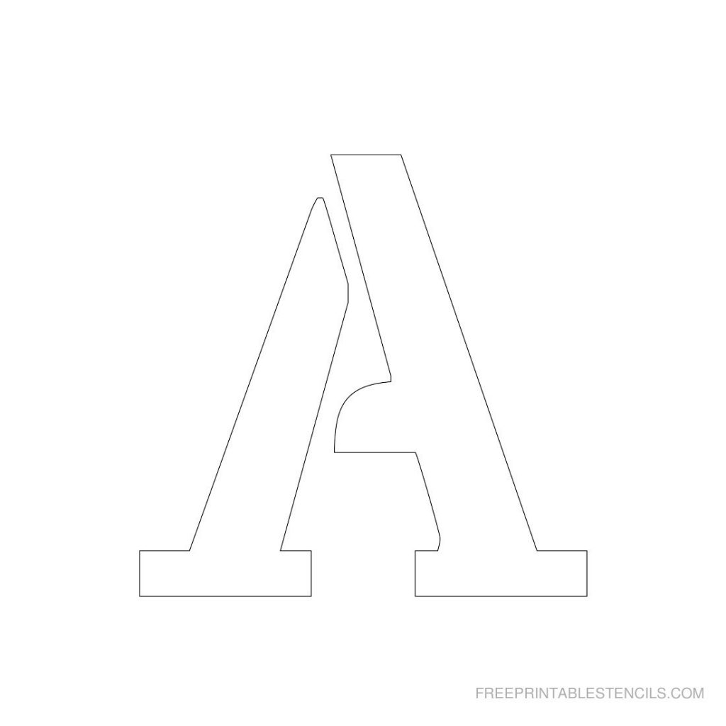 1 Free Printable 3 Inch Letter Stencils A Z