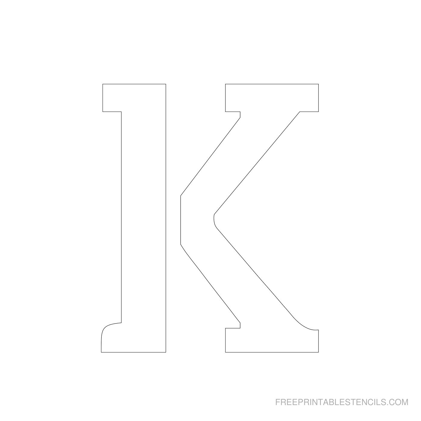 1 Free Printable 4 Inch Letter Stencils A Z