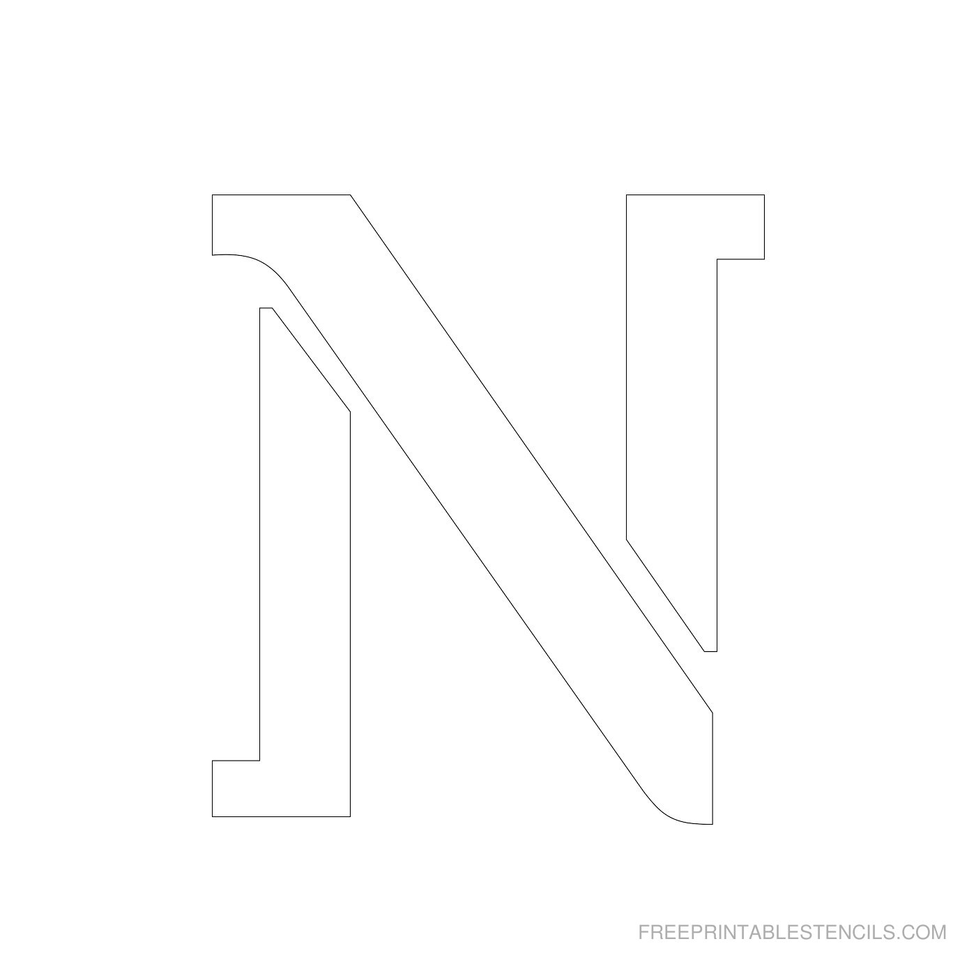 1 Free Printable 4 Inch Letter Stencils A Z