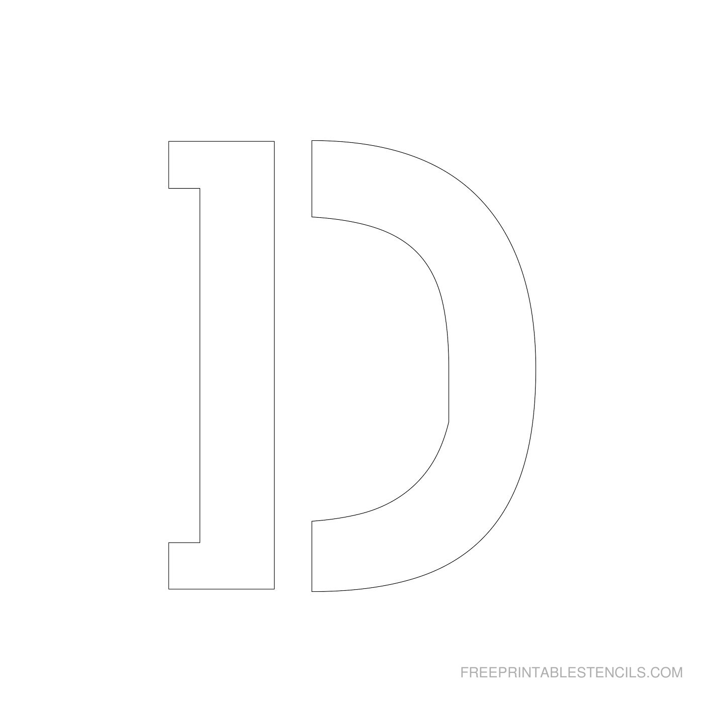 4 Inch Letter Stencils Printable Free