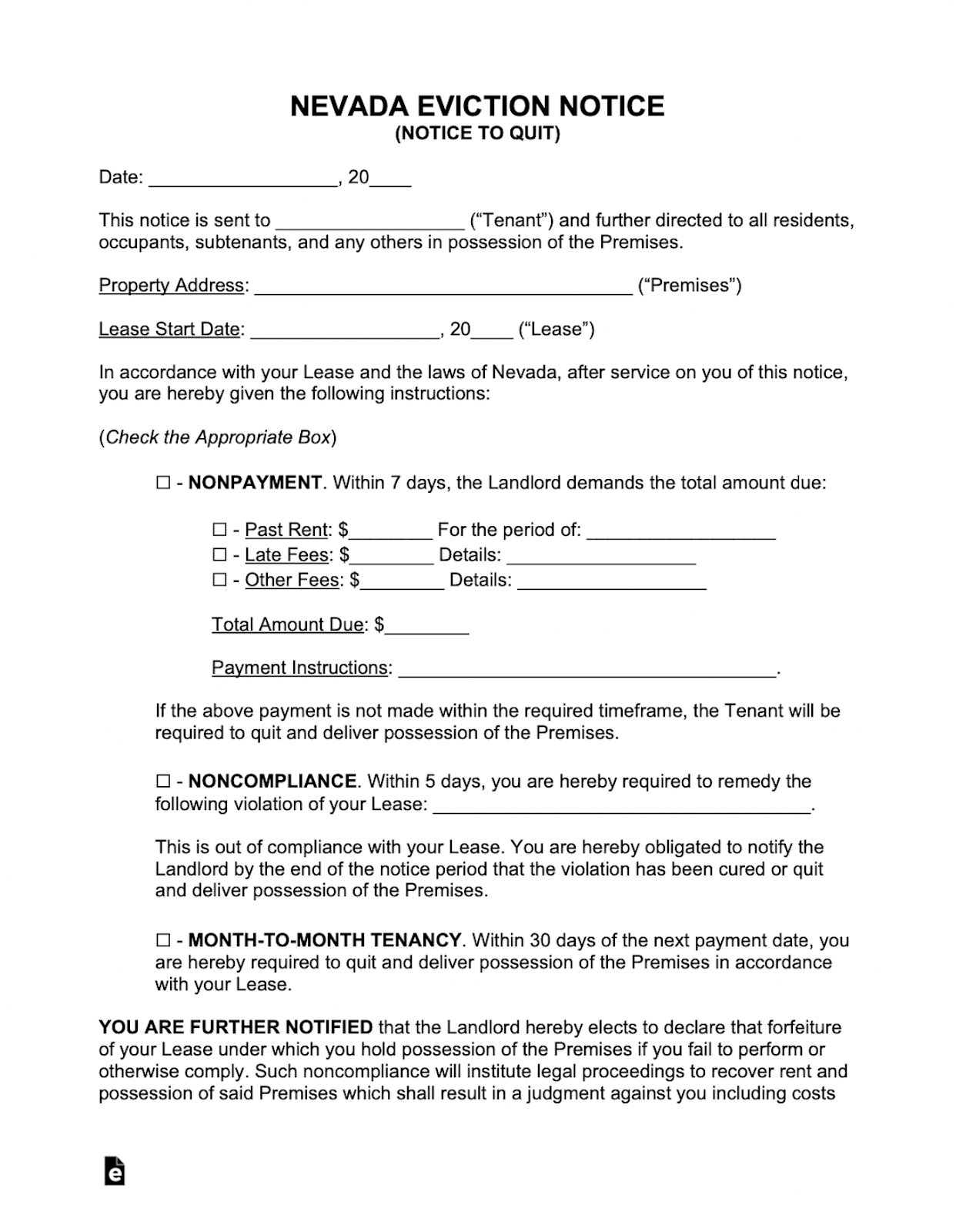 10 Free Landlord Documents And Forms Downloadable Templates 