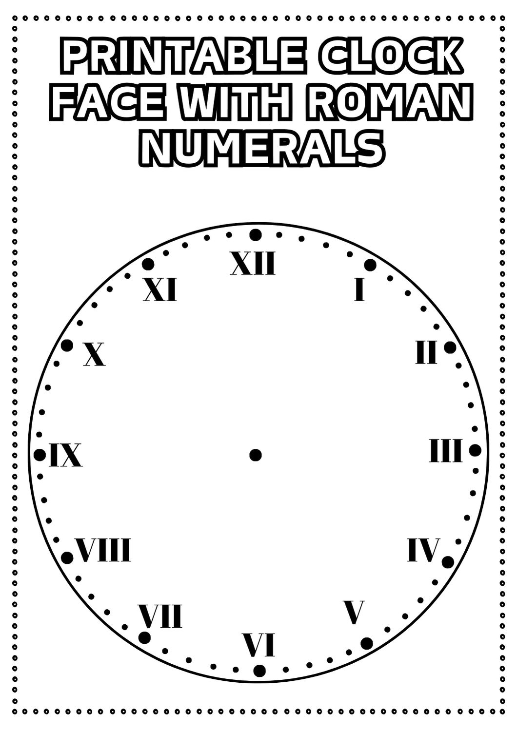 10 Free Printable Clock Face Worksheets Teach Prints