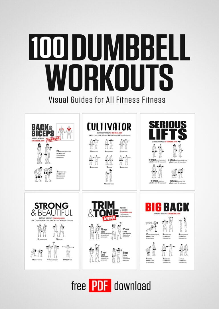 100 Dumbbell Workouts Paperback By DAREBEE