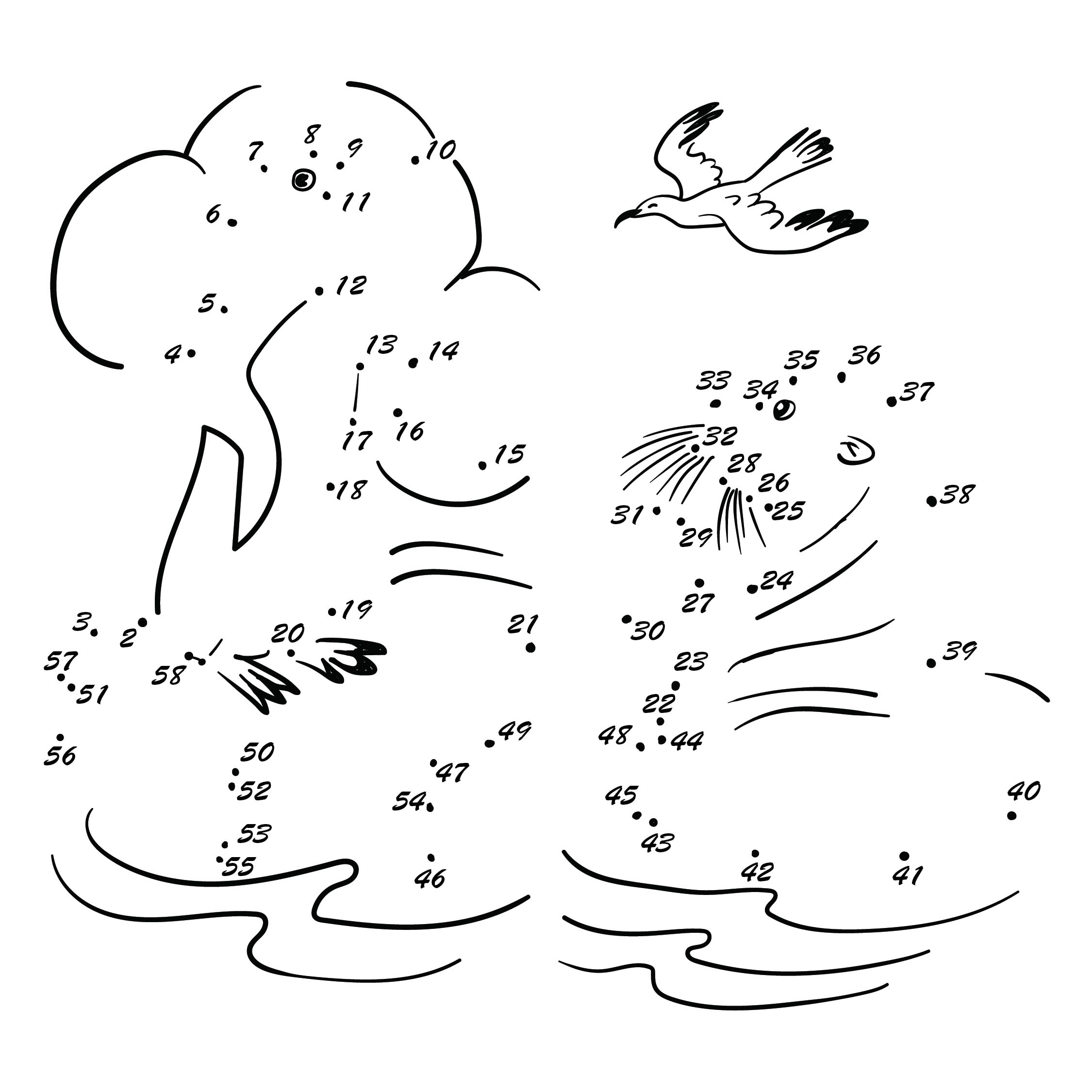 100 Free Printable Animal Dot to dot Activity Worksheets Worksheets Library