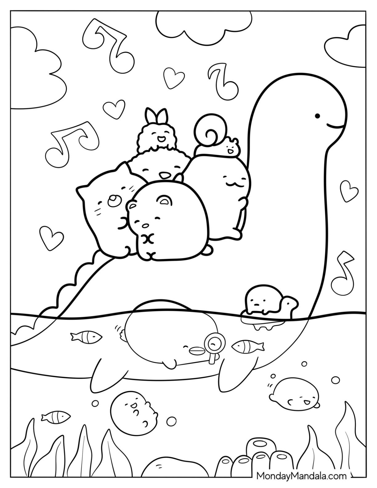 100 Kawaii Coloring Pages Free PDF Printables 