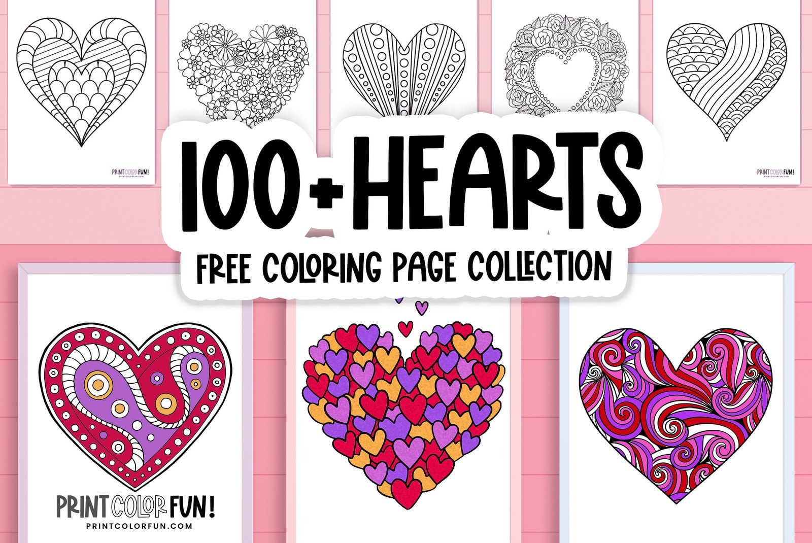 100 Printable Heart Coloring Pages A Huge Collection Of Hearts For Coloring Crafting U0026 Learning At PrintColorFun