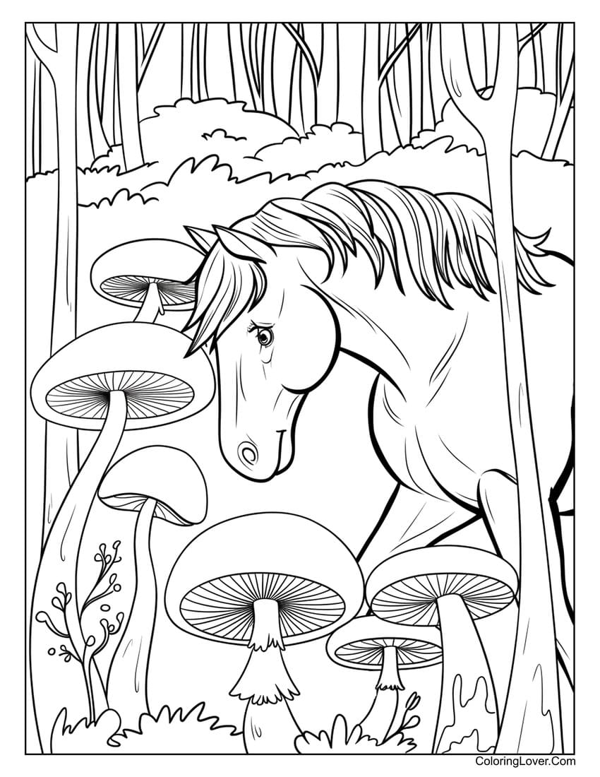 103 Horse Coloring Pages Free Printables For All Ages 