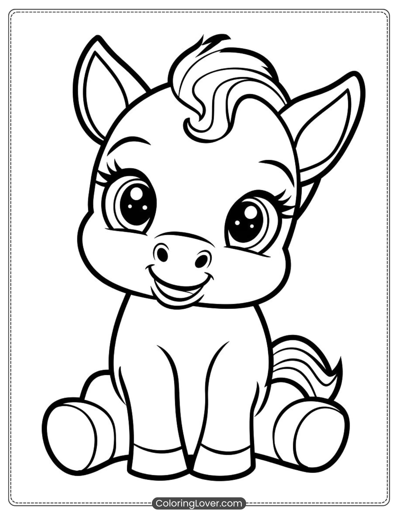 Printable Horse Coloring Pages Free