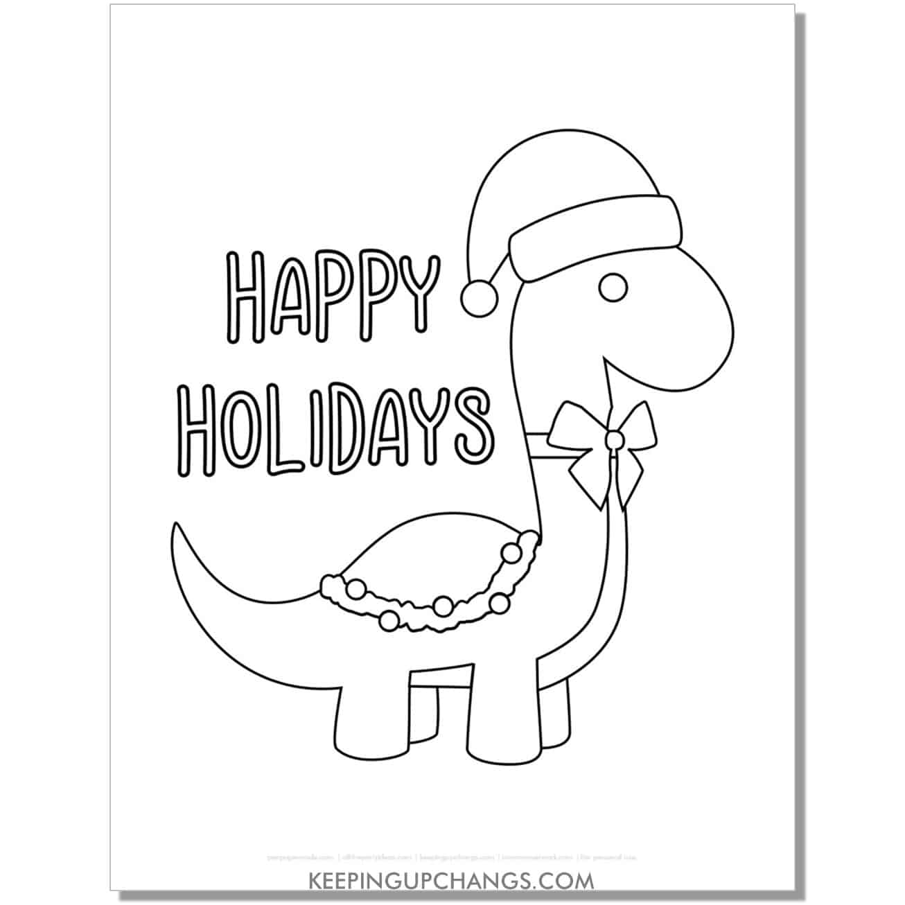 11 Free Happy Holidays Coloring Pages Sheets POPULAR Printables 