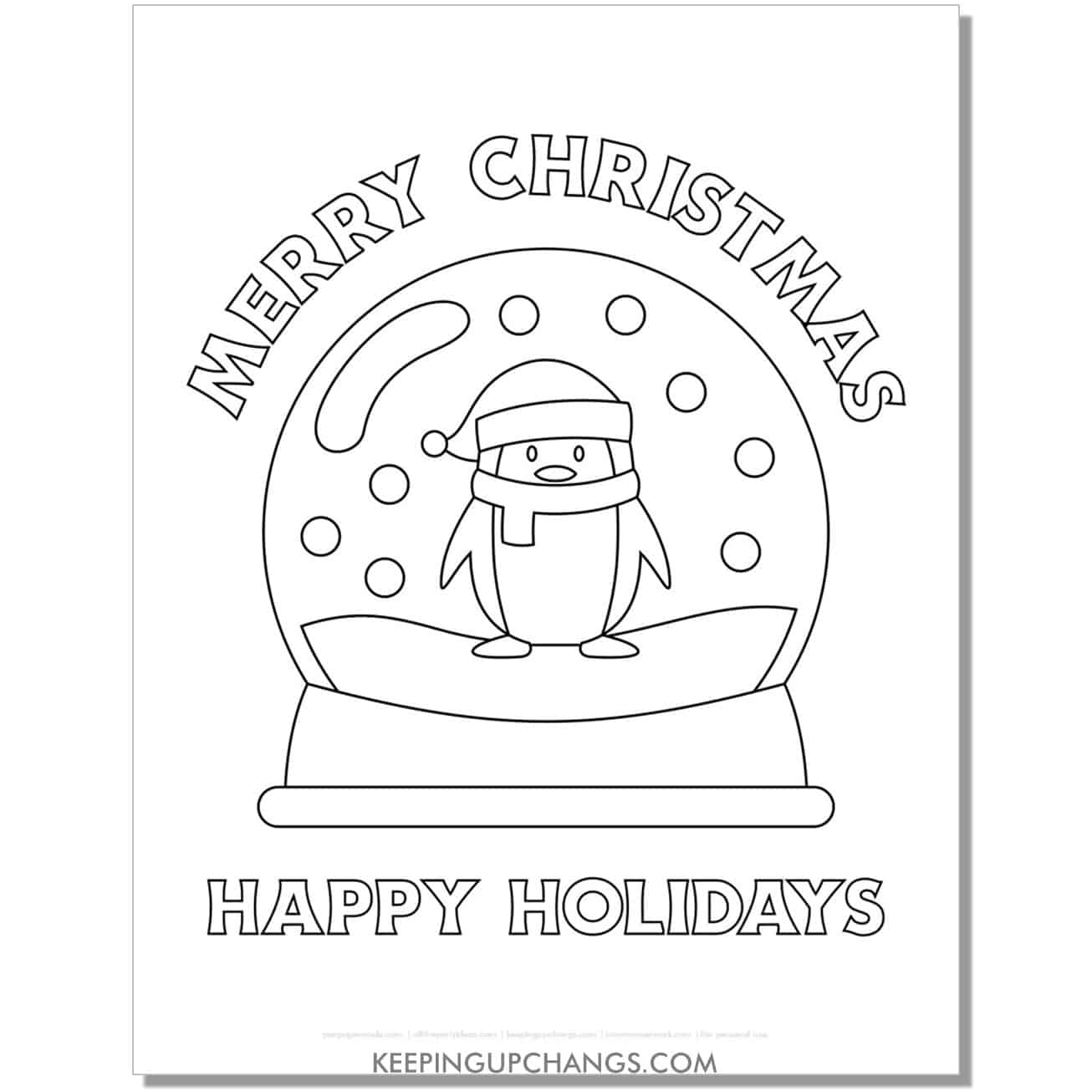 11 Free Happy Holidays Coloring Pages Sheets POPULAR Printables 