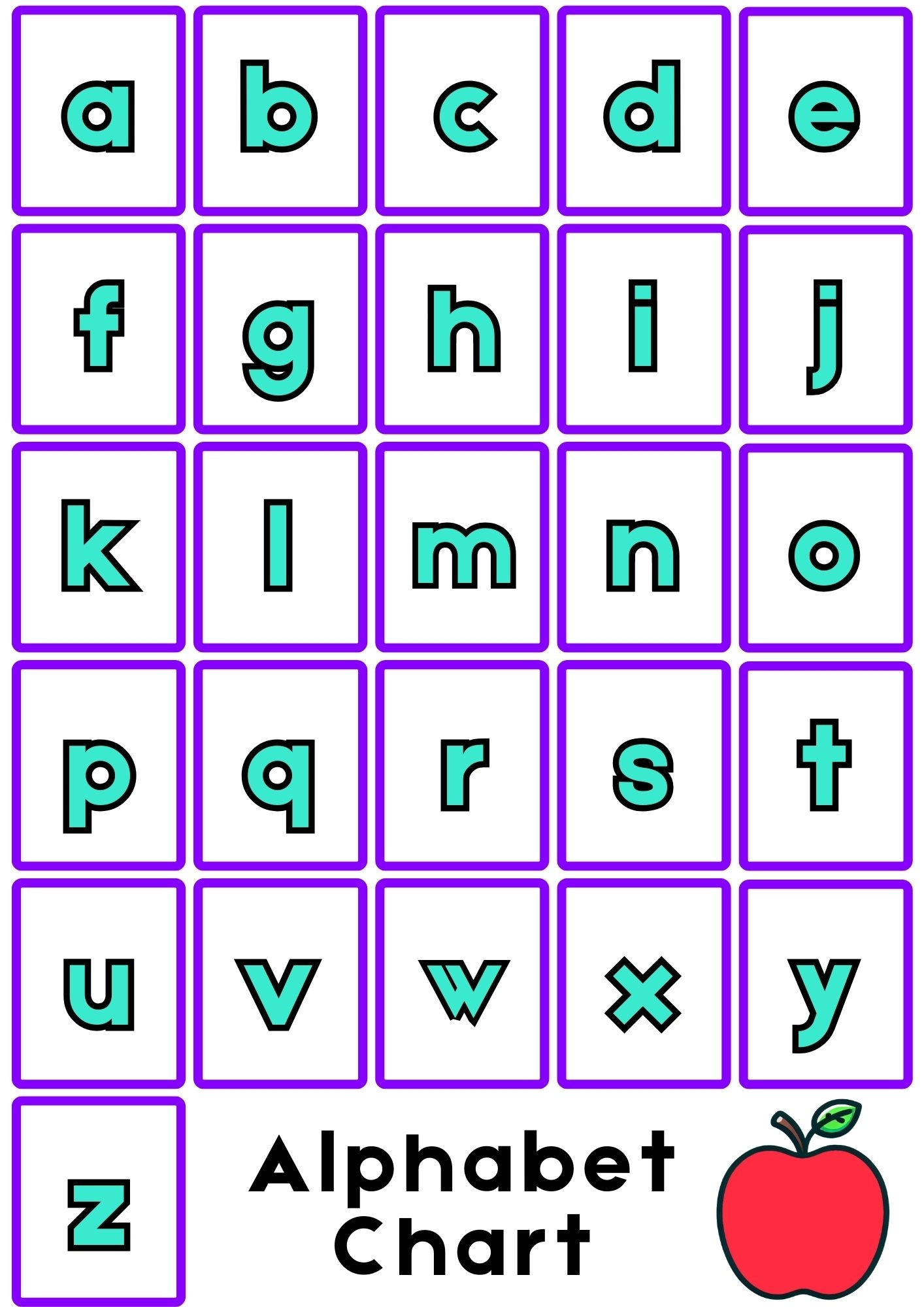 11 Free Printable Alphabet Charts Teach Prints