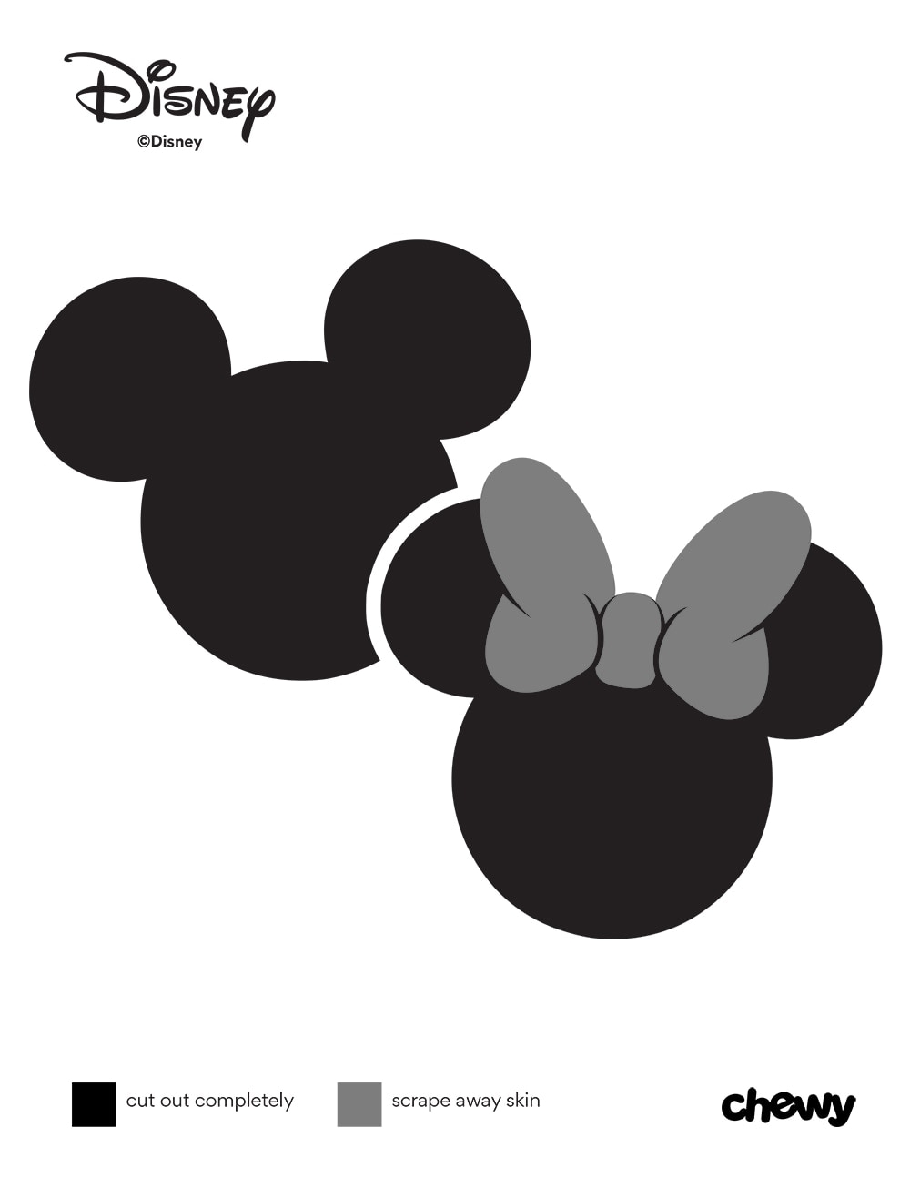 Free Printable Minnie Mouse Pumpkin Stencil