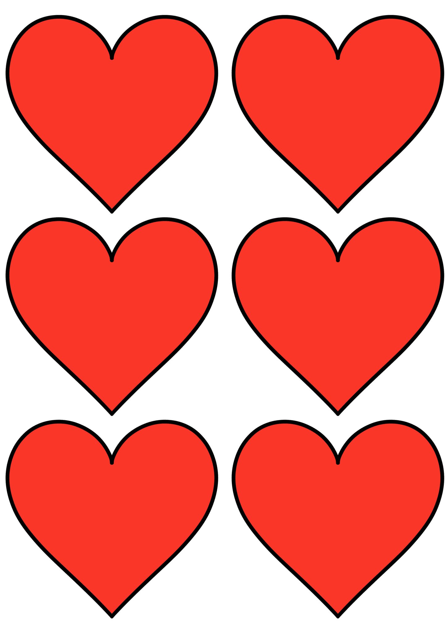 12 Free Printable Heart Templates Cut Outs Worksheets Library