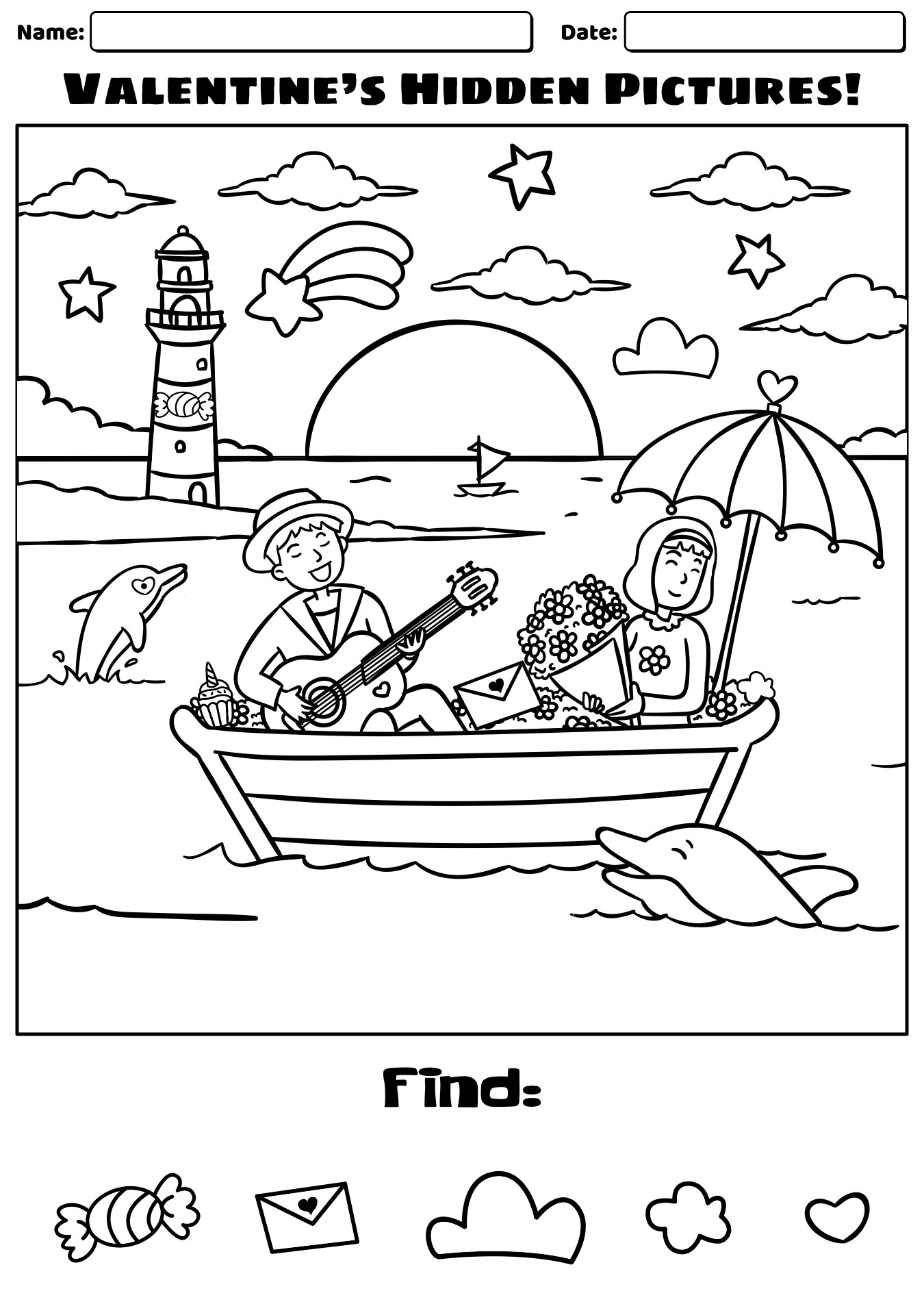 Free Printable Find The Hidden Objects