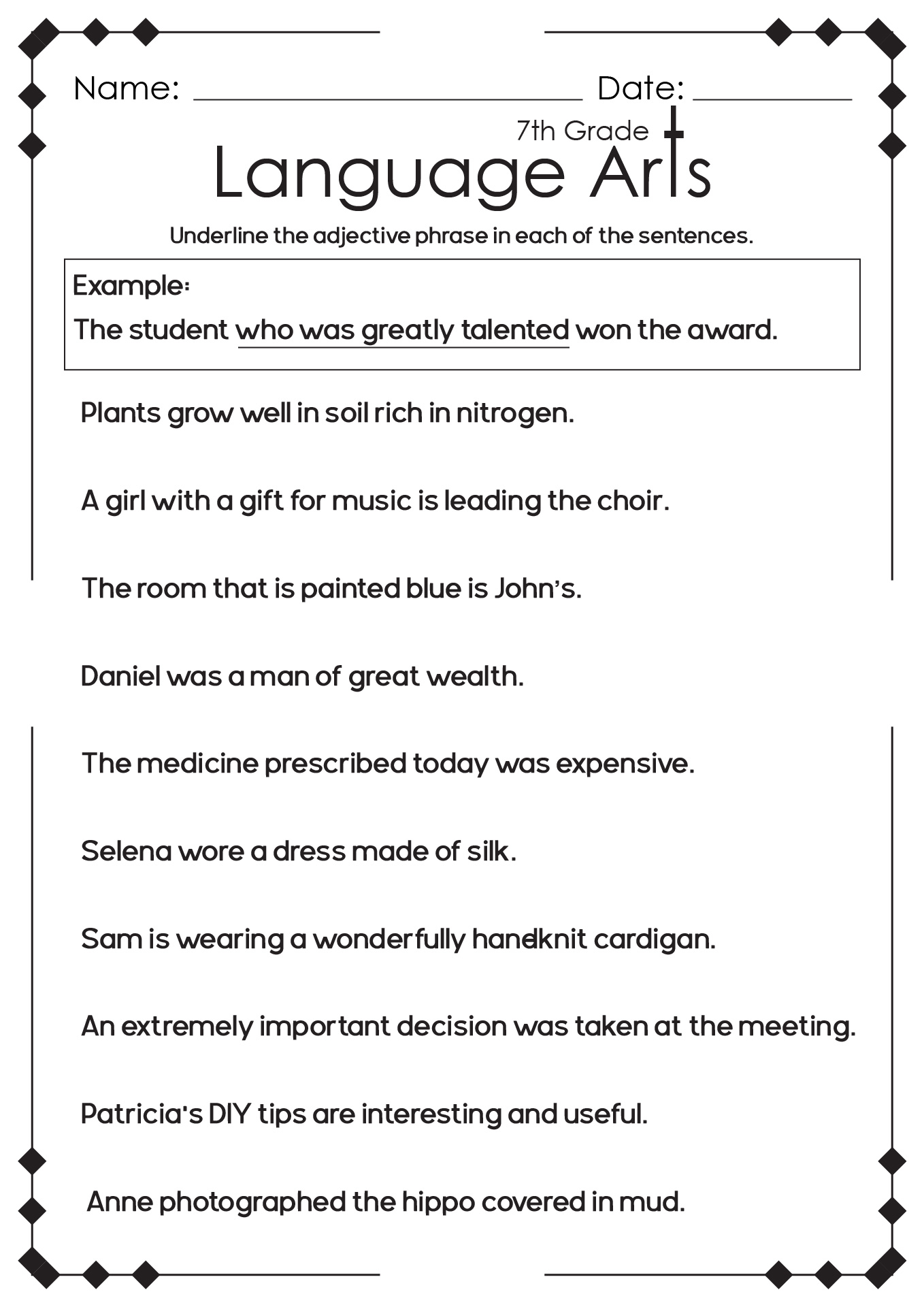 13 High School English Language Arts Worksheets Free PDF At 