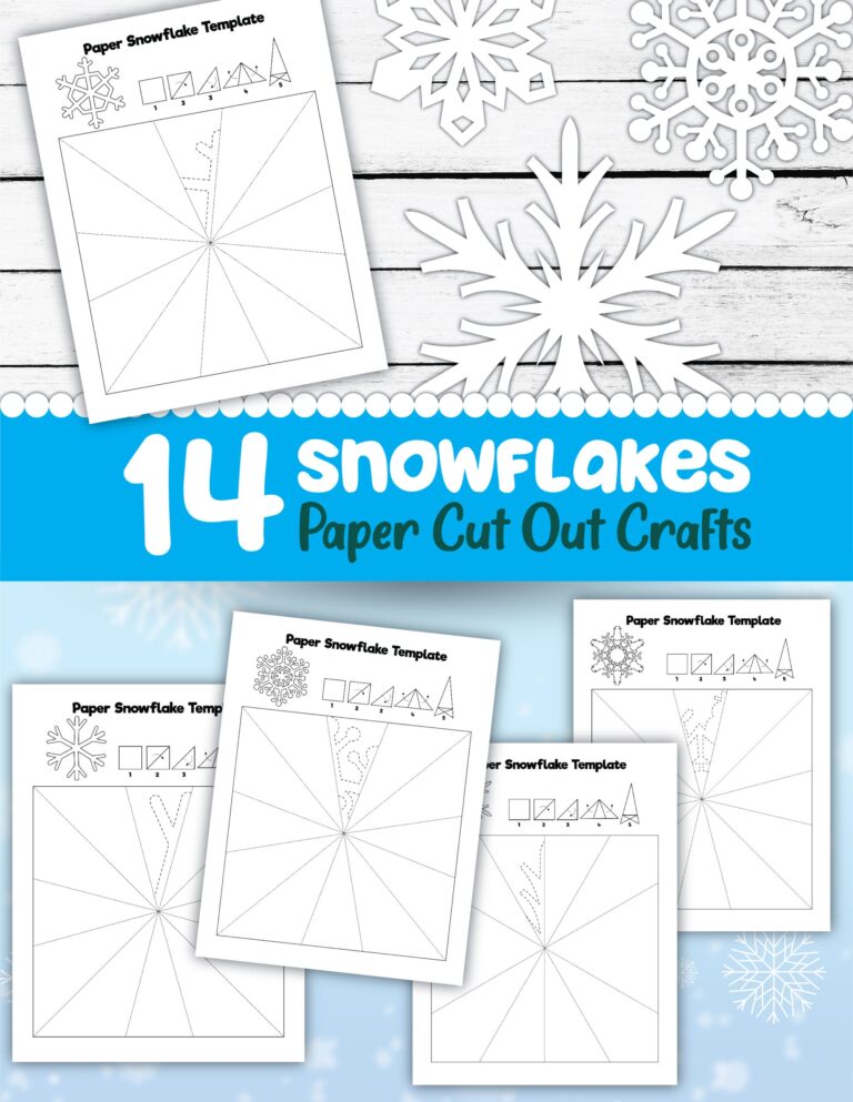 14 Amazing Snowflake Templates Little Bins For Little Hands
