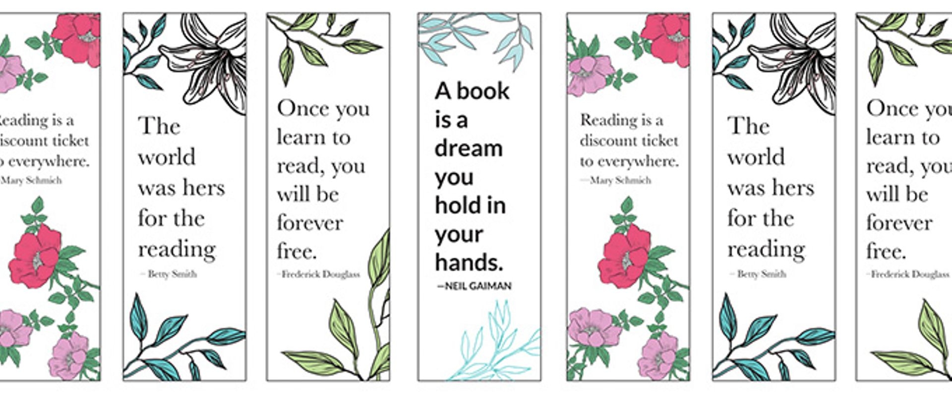 Bookmarks Free Printable