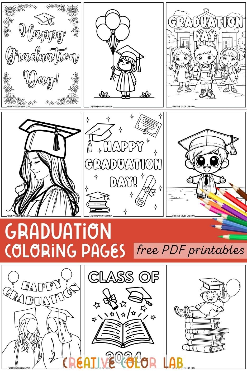 15 Graduation Coloring Pages Free PDF Printables
