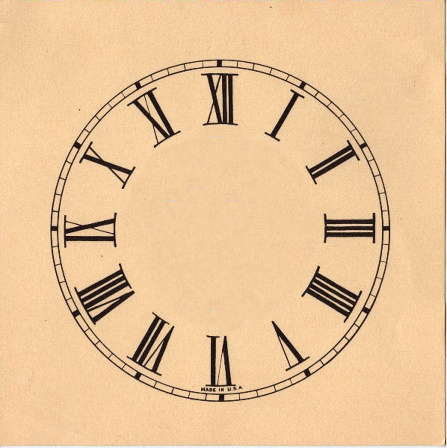 Free Printable Clock Face