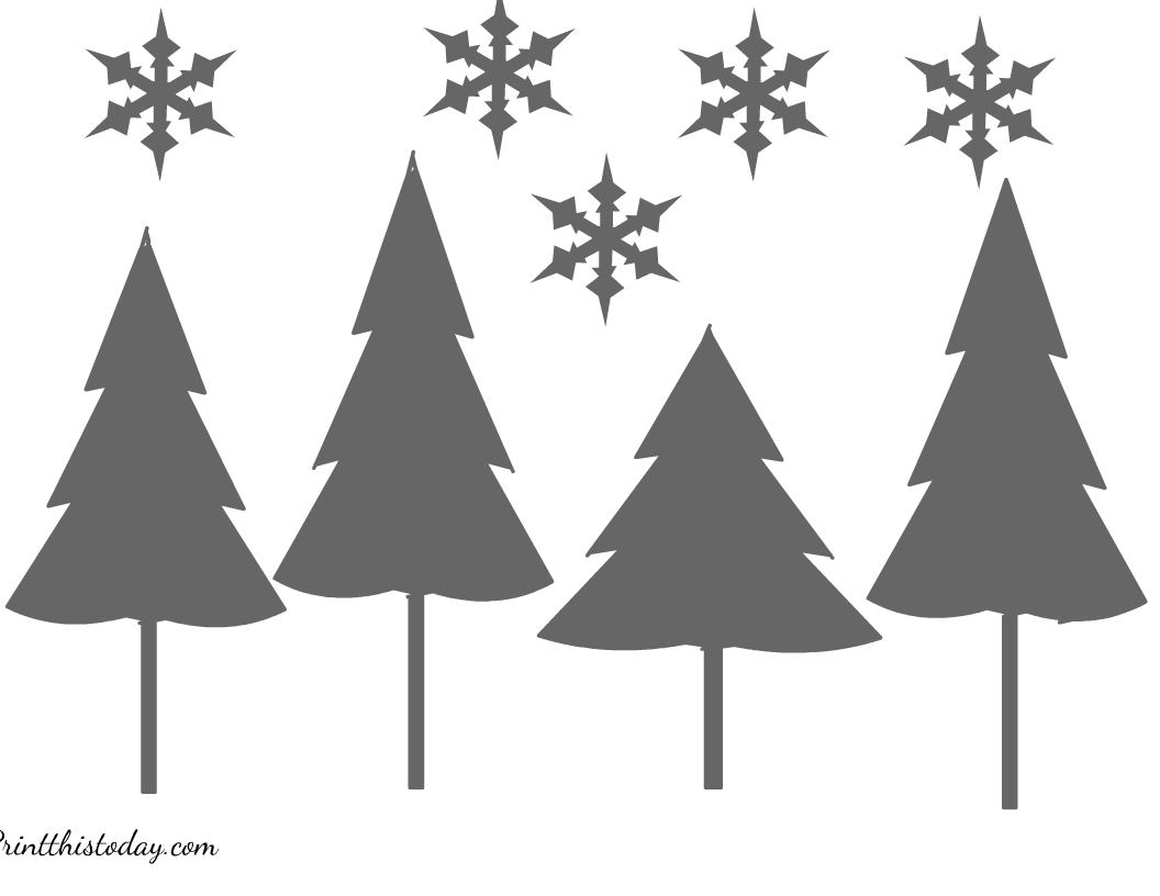 16 Free Printable Christmas Stencils Worksheets Library