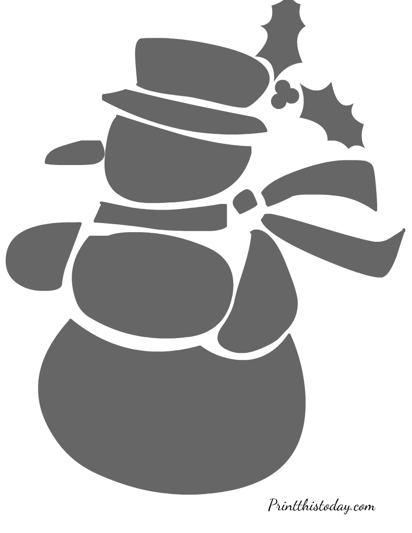 16 Free Printable Christmas Stencils Worksheets Library