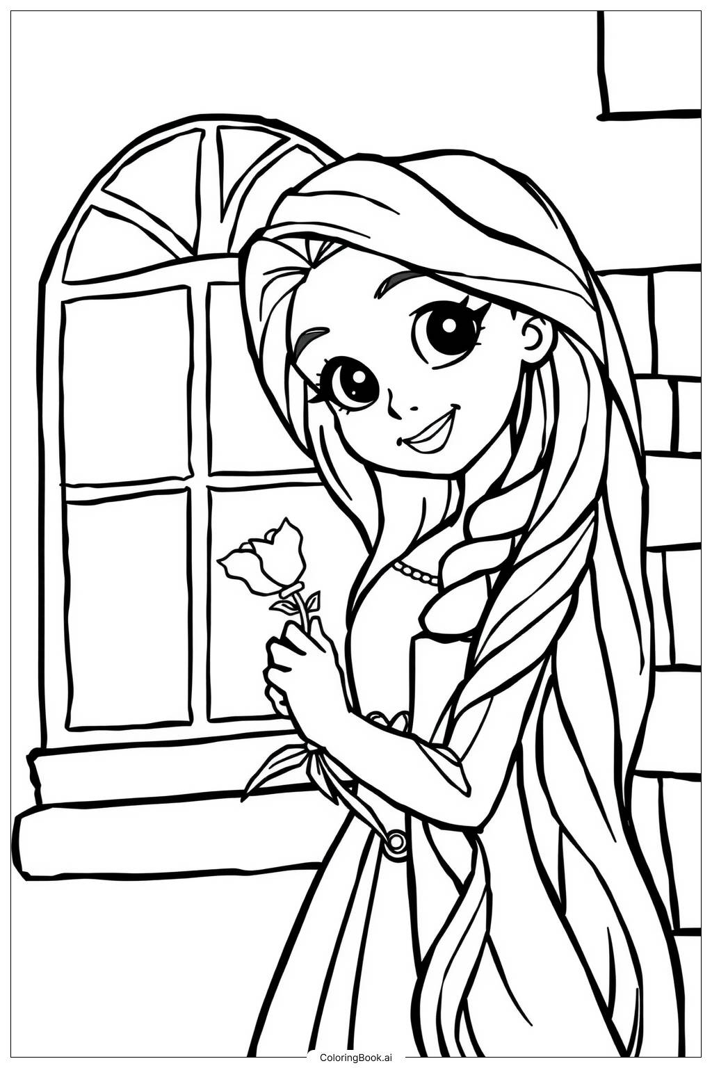 17 Rapunzel Coloring Pages Free PDF U0026 PNG Printables 