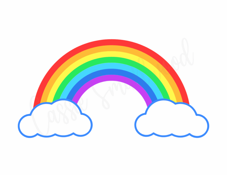 18 Cute Rainbow Templates Free Printable Cassie Smallwood