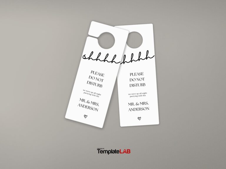 18 Free Door Hanger Templates Word PDF PSD TemplateLab