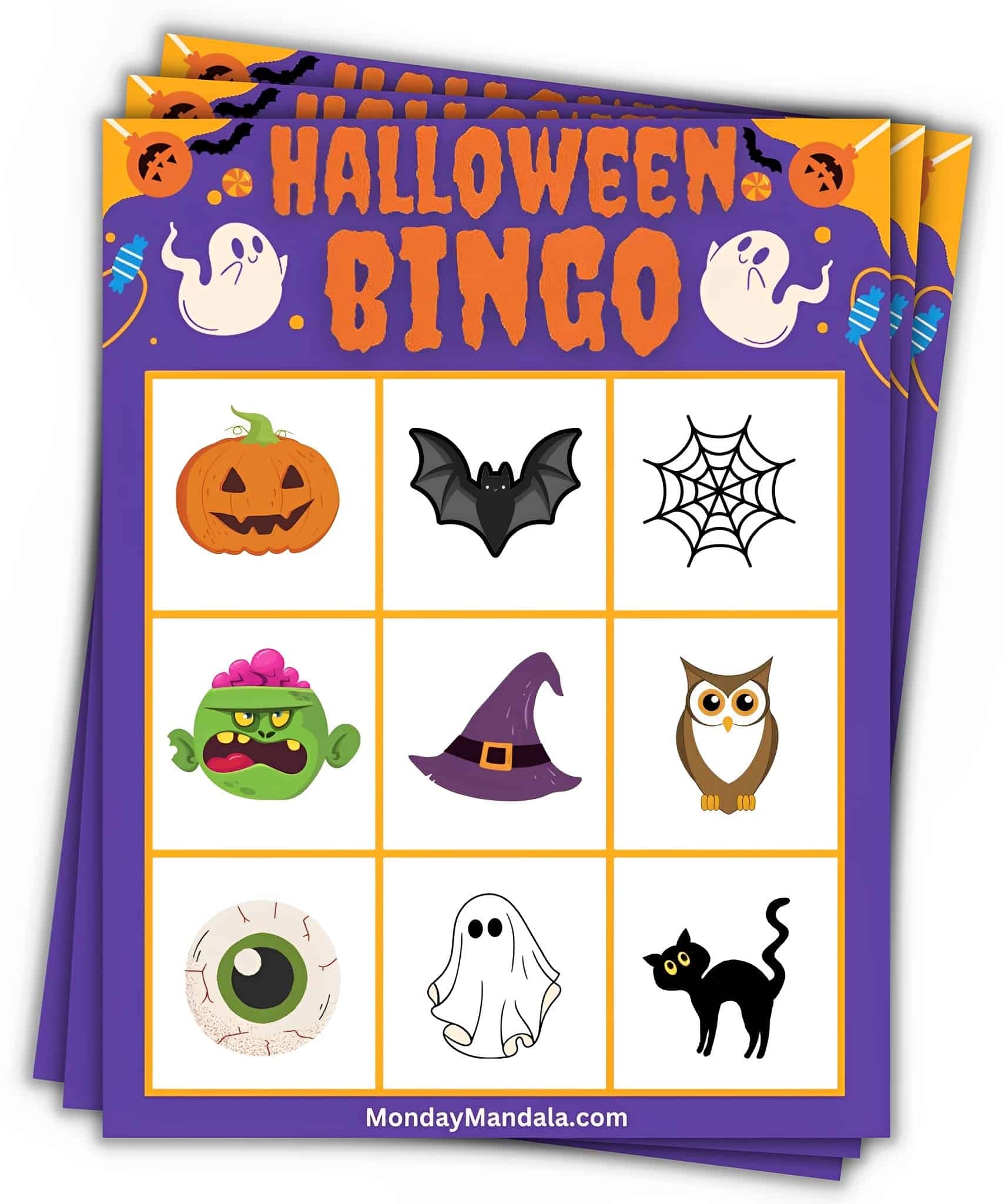 180 Halloween Bingo Cards Free PDF Printables 