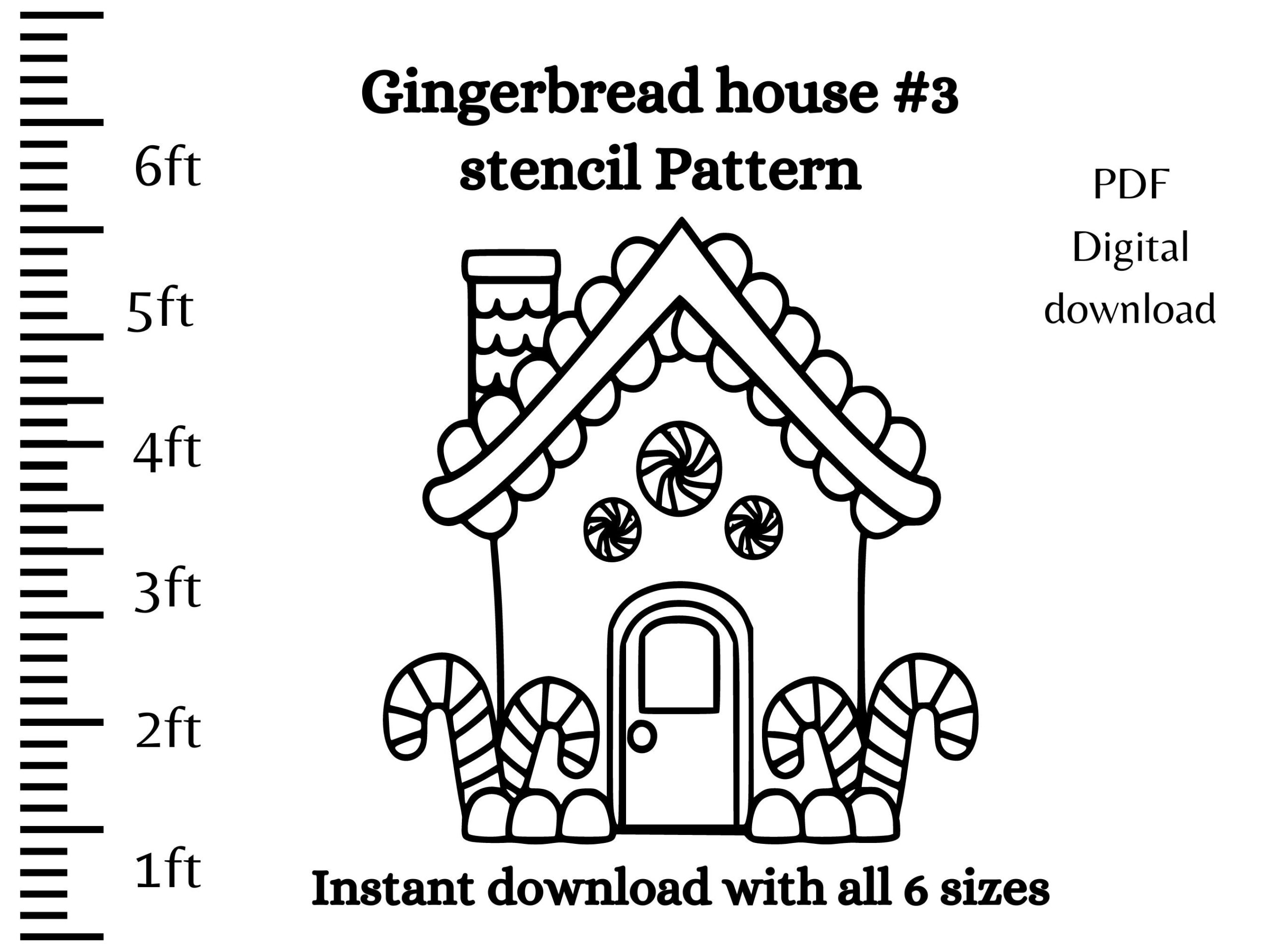 Free Printable Gingerbread House Template Pdf