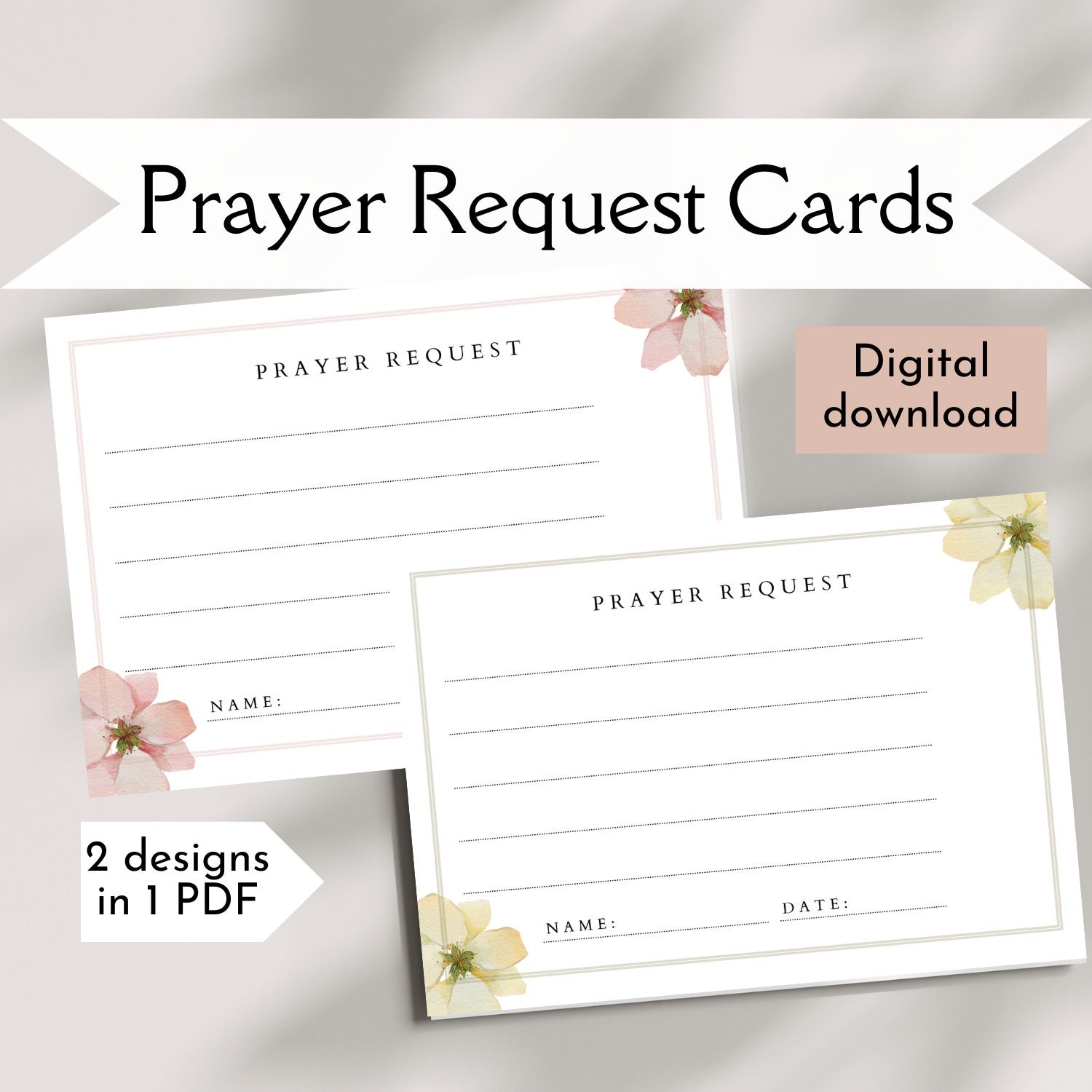 Free Printable Prayer Cards Template