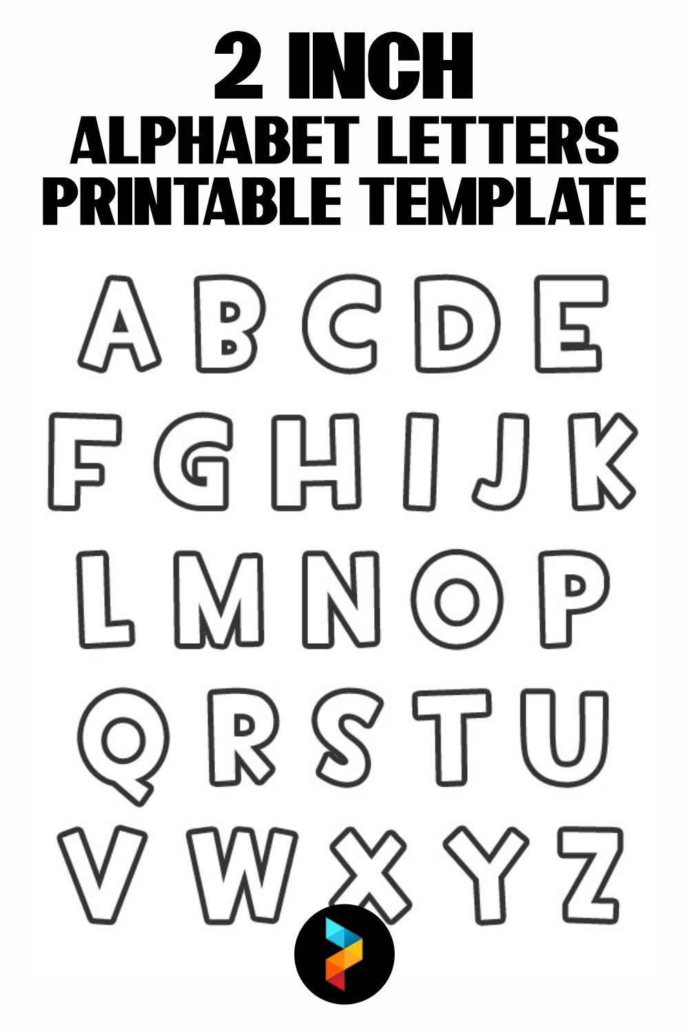 2 Inch Alphabet Letters Printable Template Worksheets Library