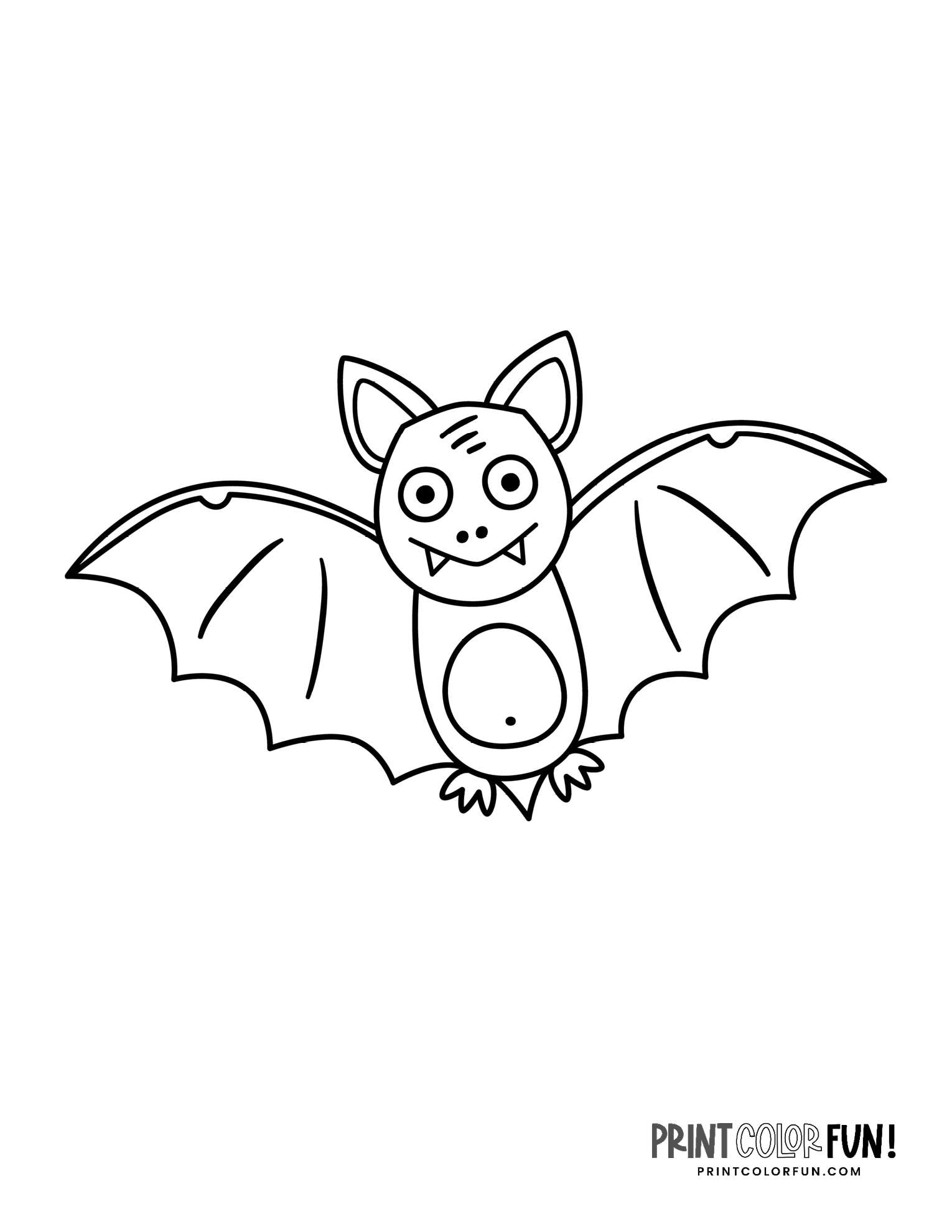 20 Bat Coloring Pages Crafts U0026 More For Halloween Learning Fun At PrintColorFun