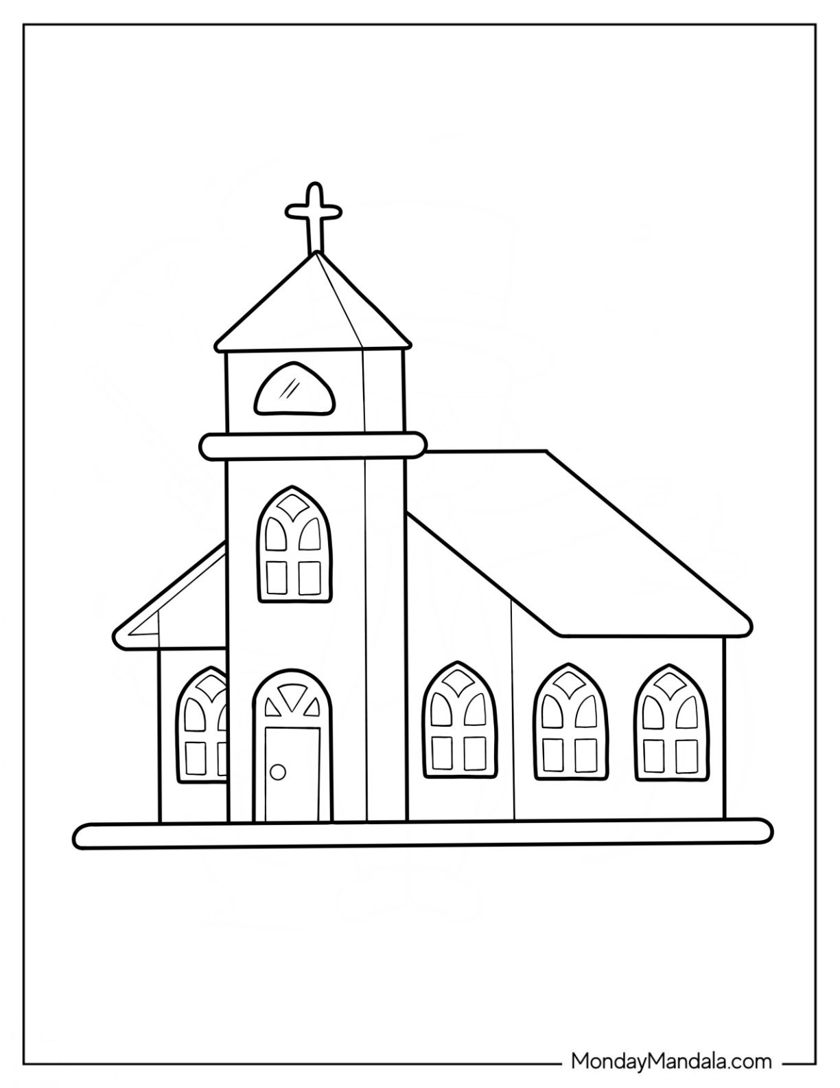 20 Church Coloring Pages Free PDF Printables 