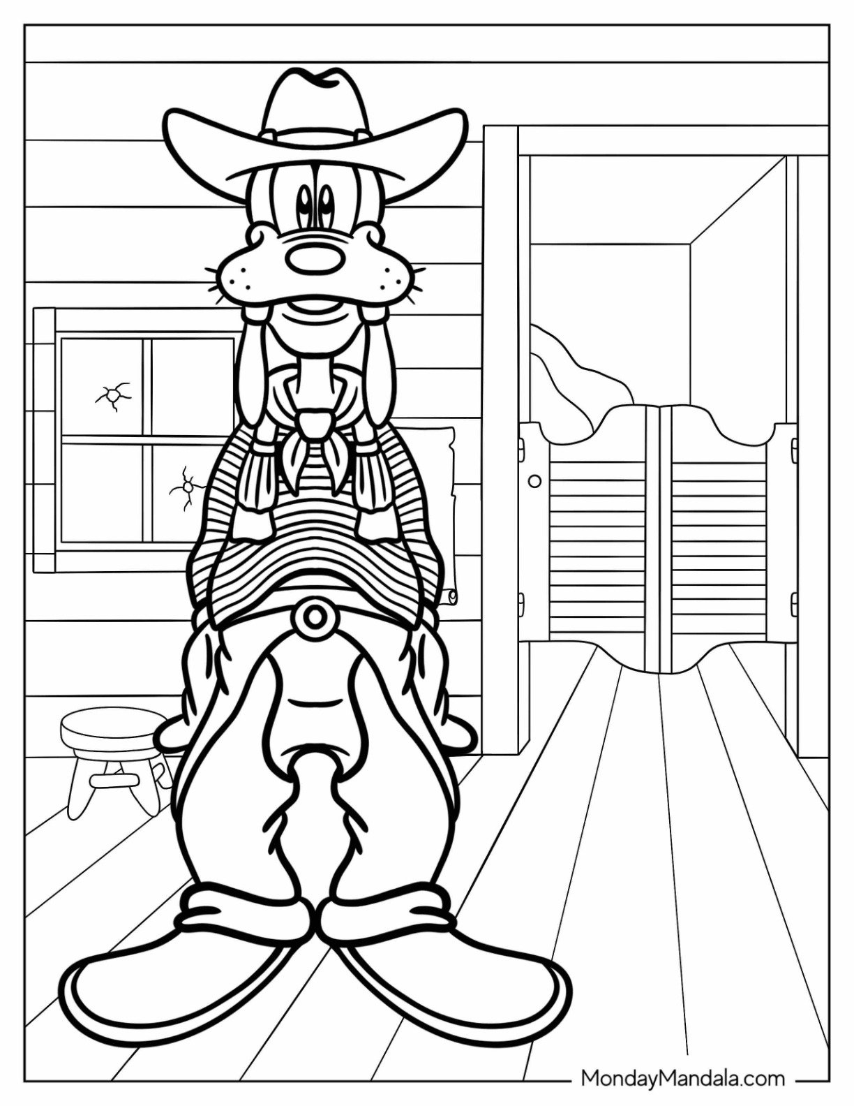 20 Cowboy Coloring Pages Free PDF Printables 