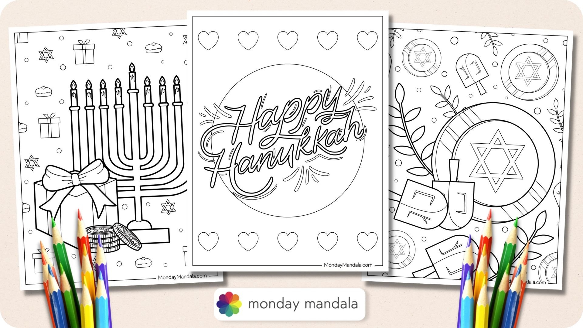 20 Hanukkah Coloring Pages Free PDF Printables 