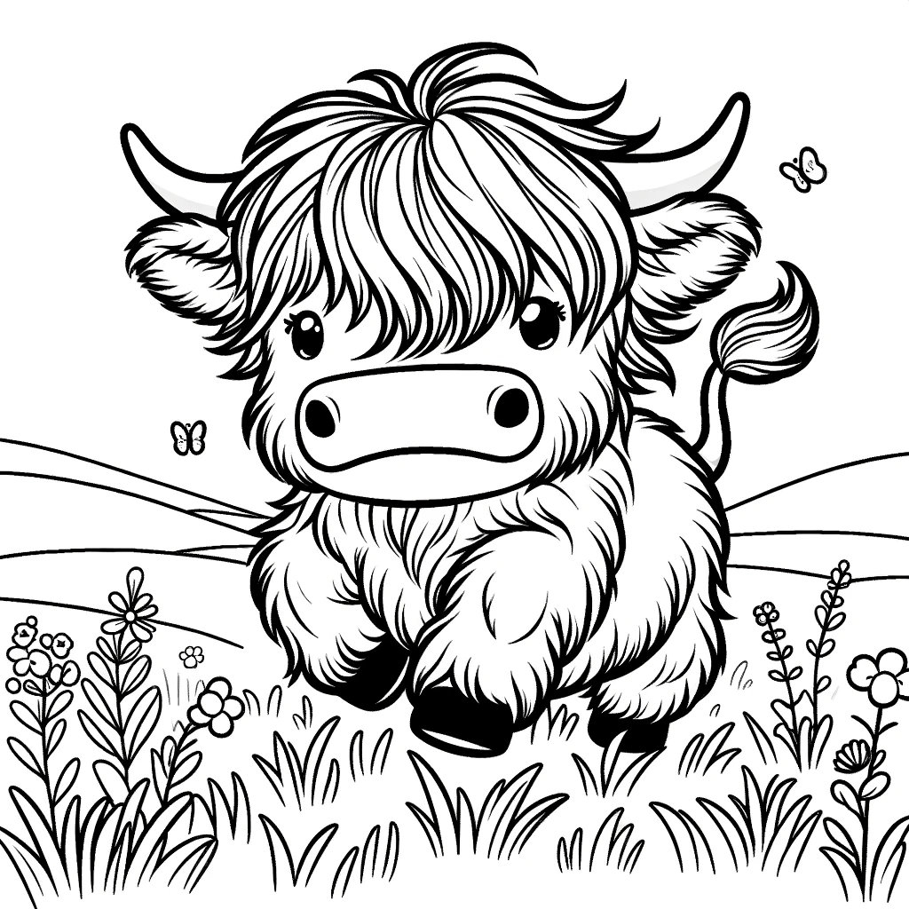 20 Highland Cow Coloring Pages Cow Coloring Pages Highland Cows 