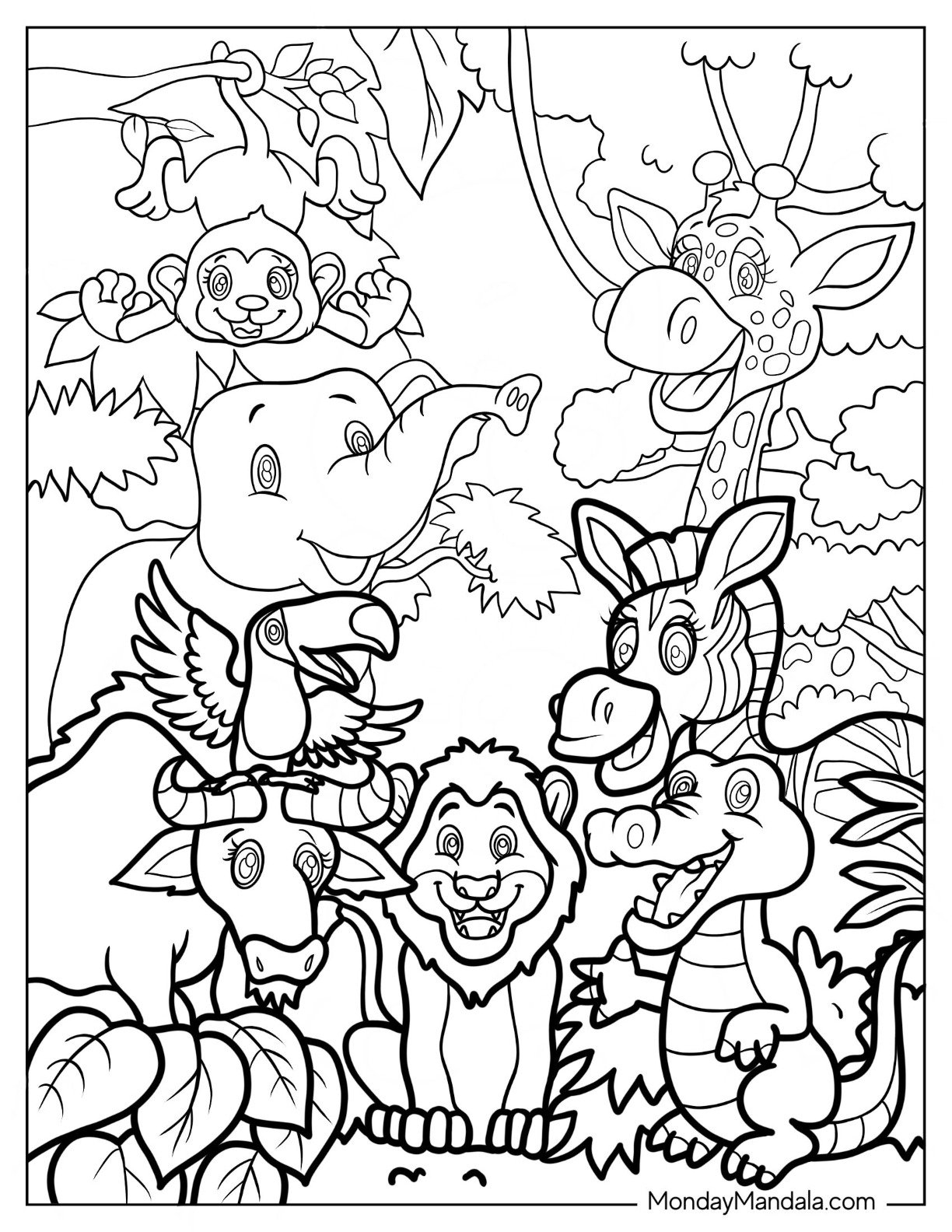 Free Jungle Animal Printables