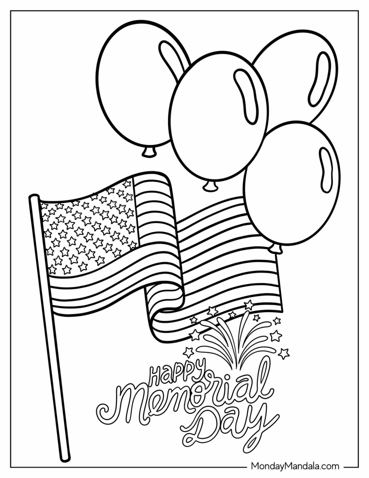 20 Memorial Day Coloring Pages Free PDF Printables 