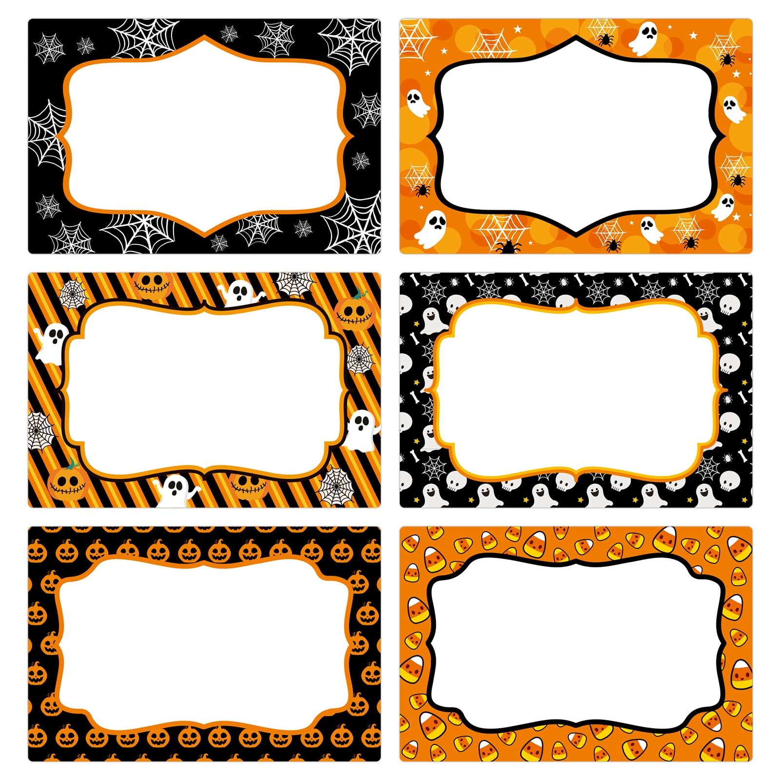 210 Pcs Halloween Name Tags Stickers 3 x 2 Self Adhesive Halloween Name Stickers Halloween Name Gift Labels For Gift Halloween Classroom Party Favor Decorations Amazon sg Office Products