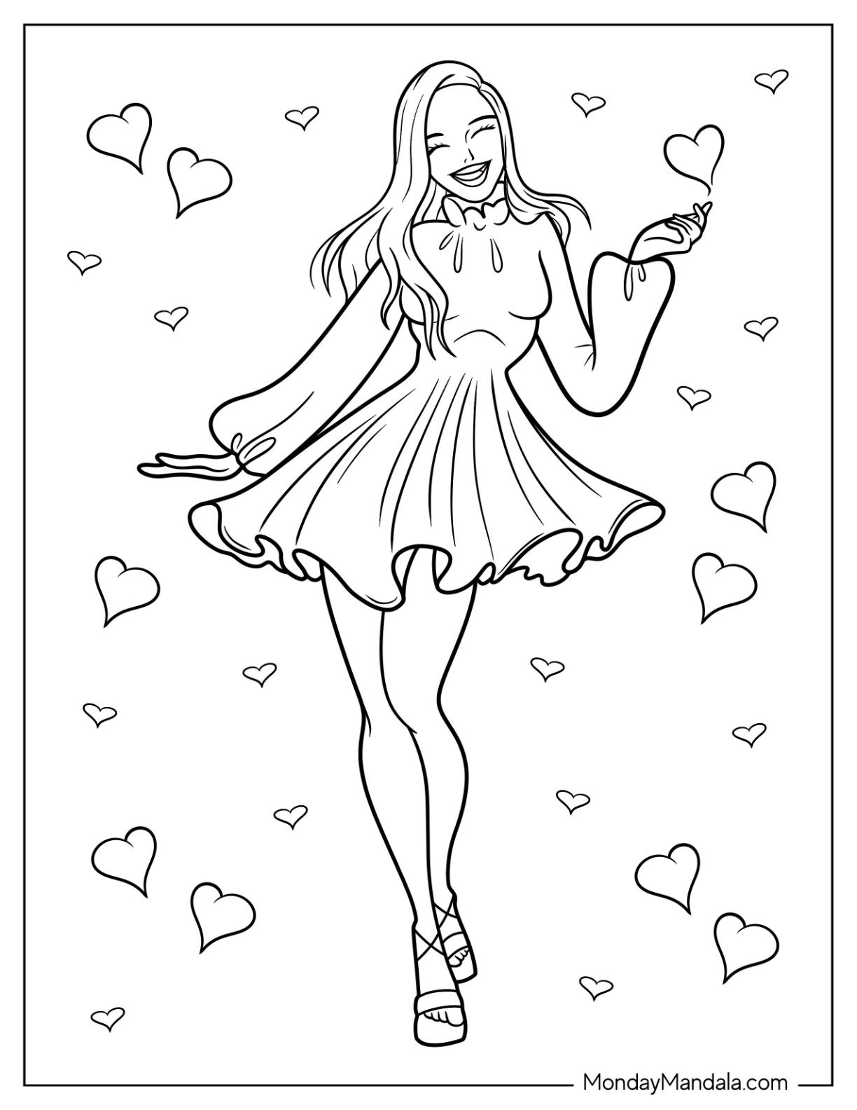 22 Fashion Coloring Pages Free PDF Printables 