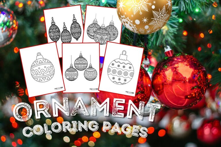23 Christmas Ornament Clipart U0026 Coloring Pages For Happy Holiday Fun At PrintColorFun