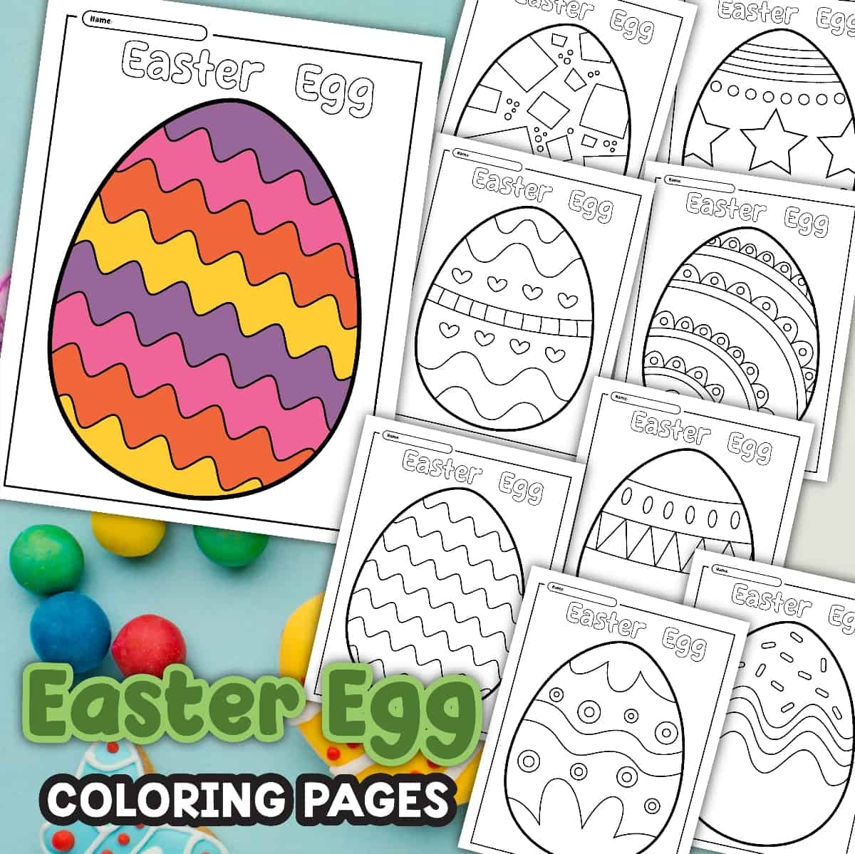 23 Free Easter Egg Coloring Pages