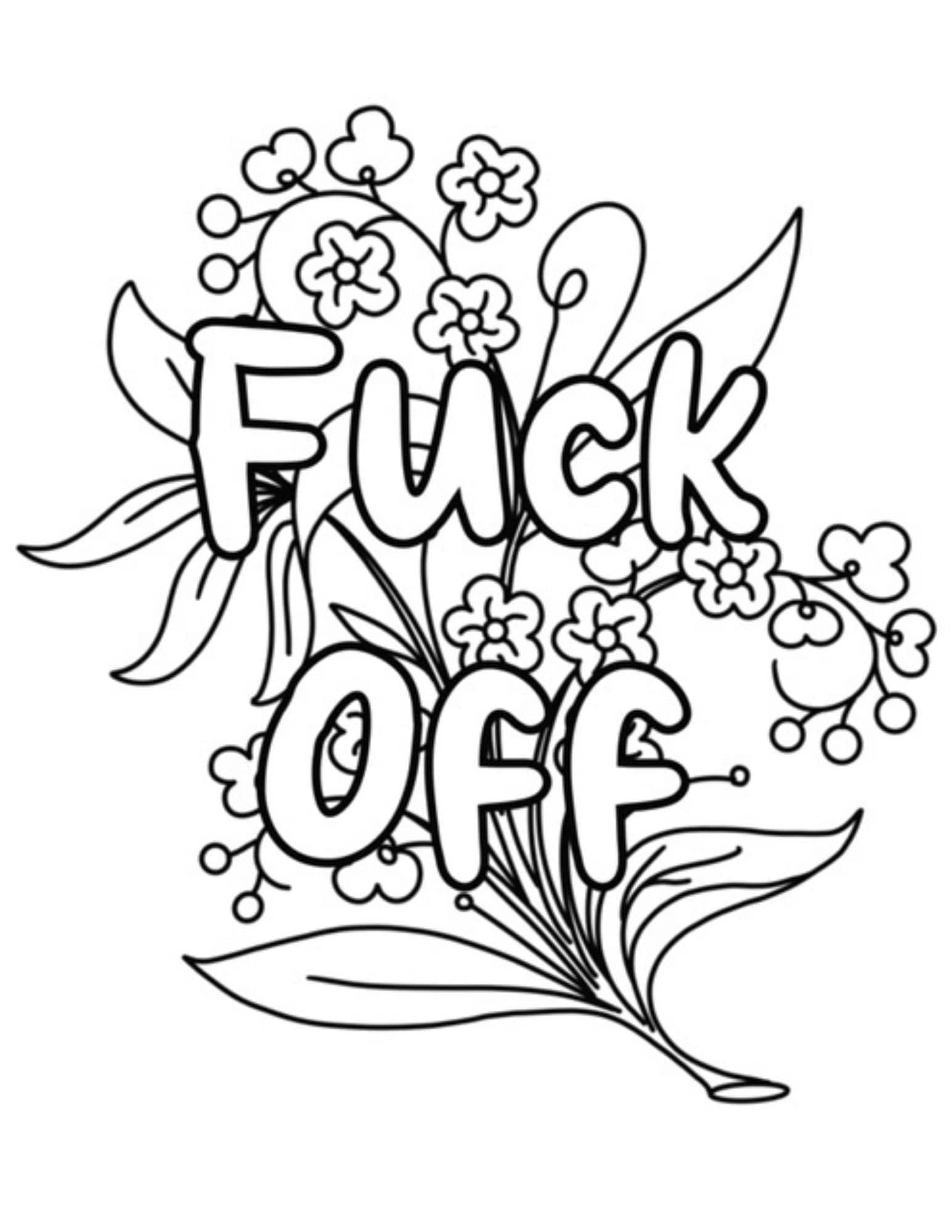 24 Adult Swear Word Coloring Pages Funny Printable Coloring Pages 