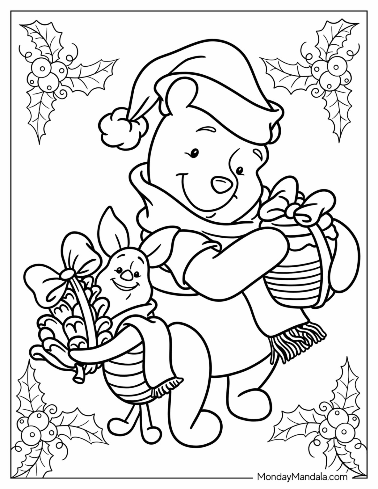 24 Disney Christmas Coloring Pages Free PDF Printables 5606531