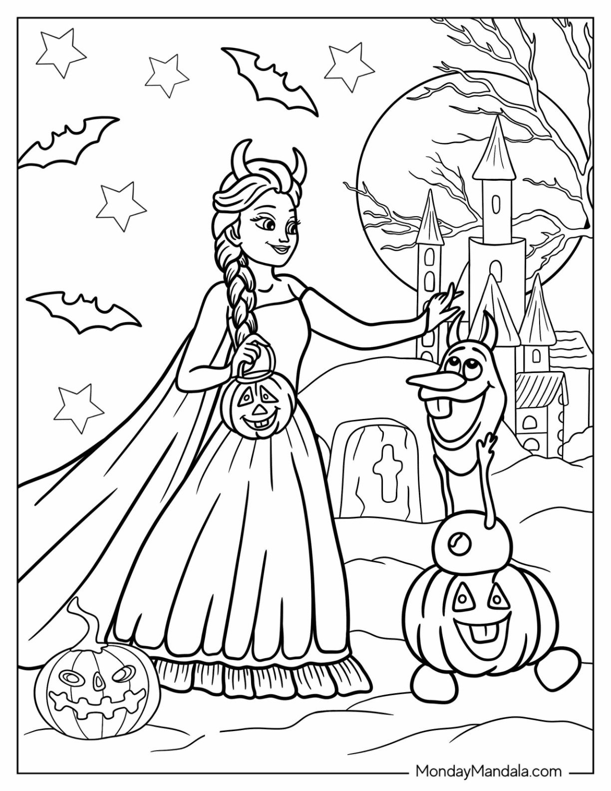 Free Printable Disney Halloween Coloring Pages