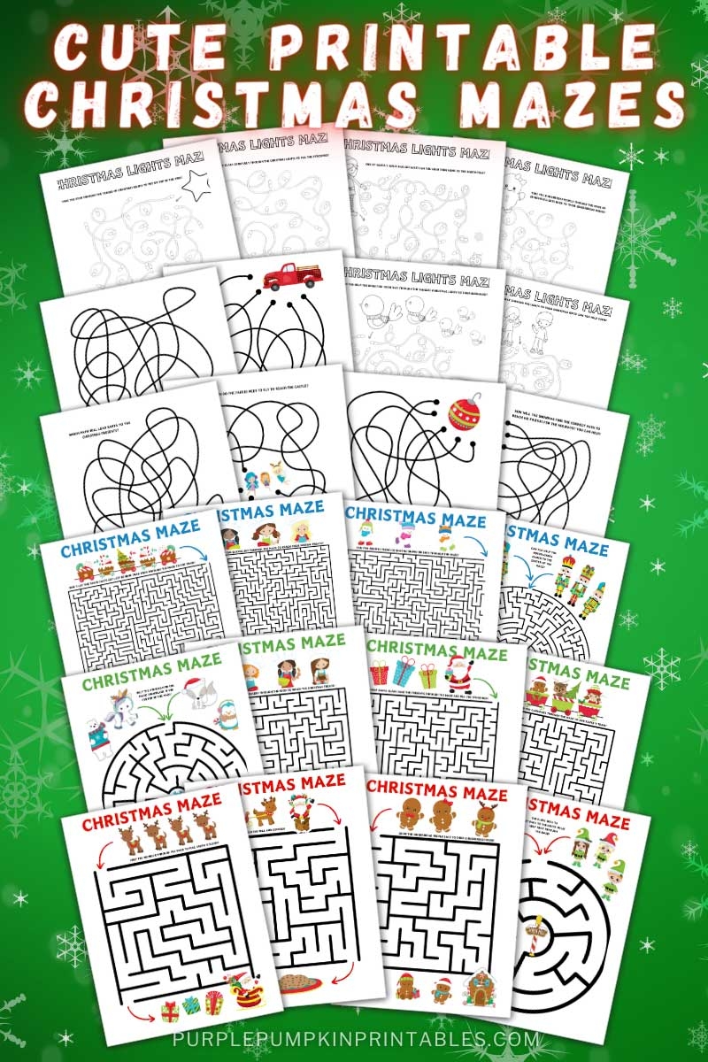 Free Printable Christmas Mazes